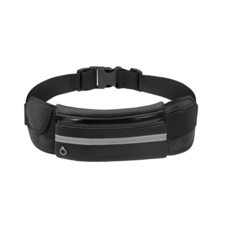 OEM Outdoor Sports Αθλητική Τσάντα Μέσης για Τρέξιμο Black