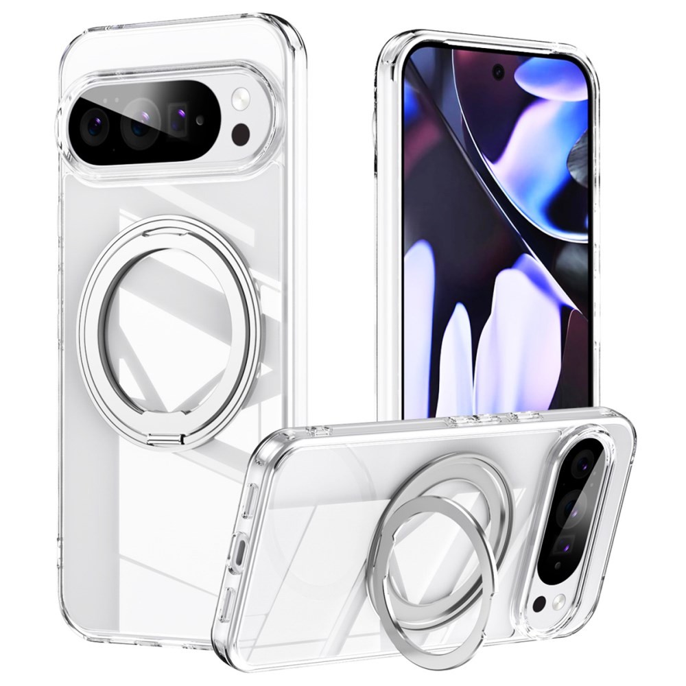 Google Pixel 11 Pro XL 5G Magsafe Acrylic Σκληρή Θήκη με Στήριγμα Transparent