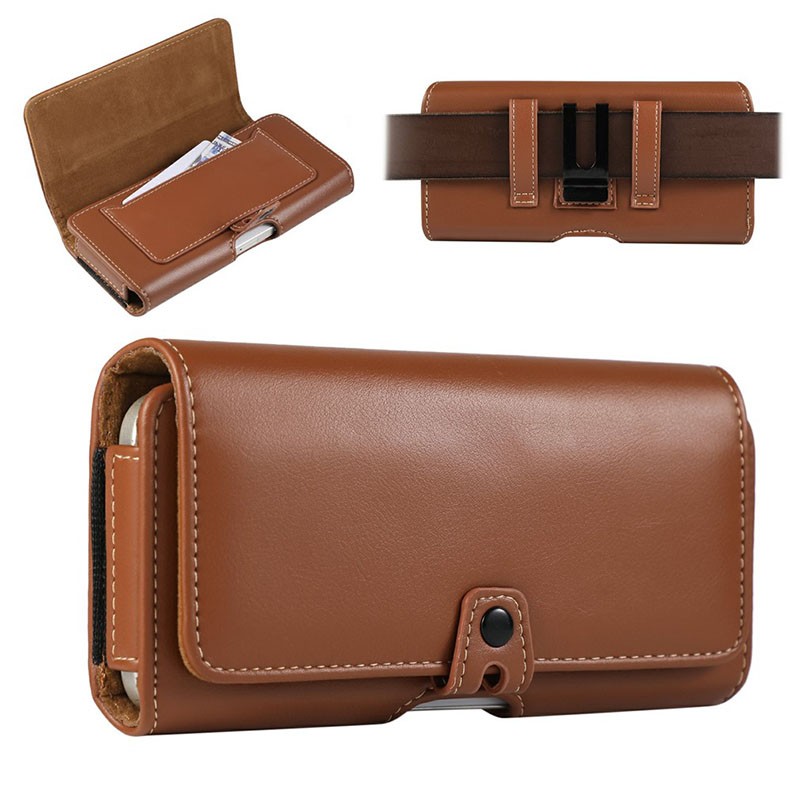 Universal Θήκες Ζώνης Θήκη για Smartphones έως 7.0 Inches Brown