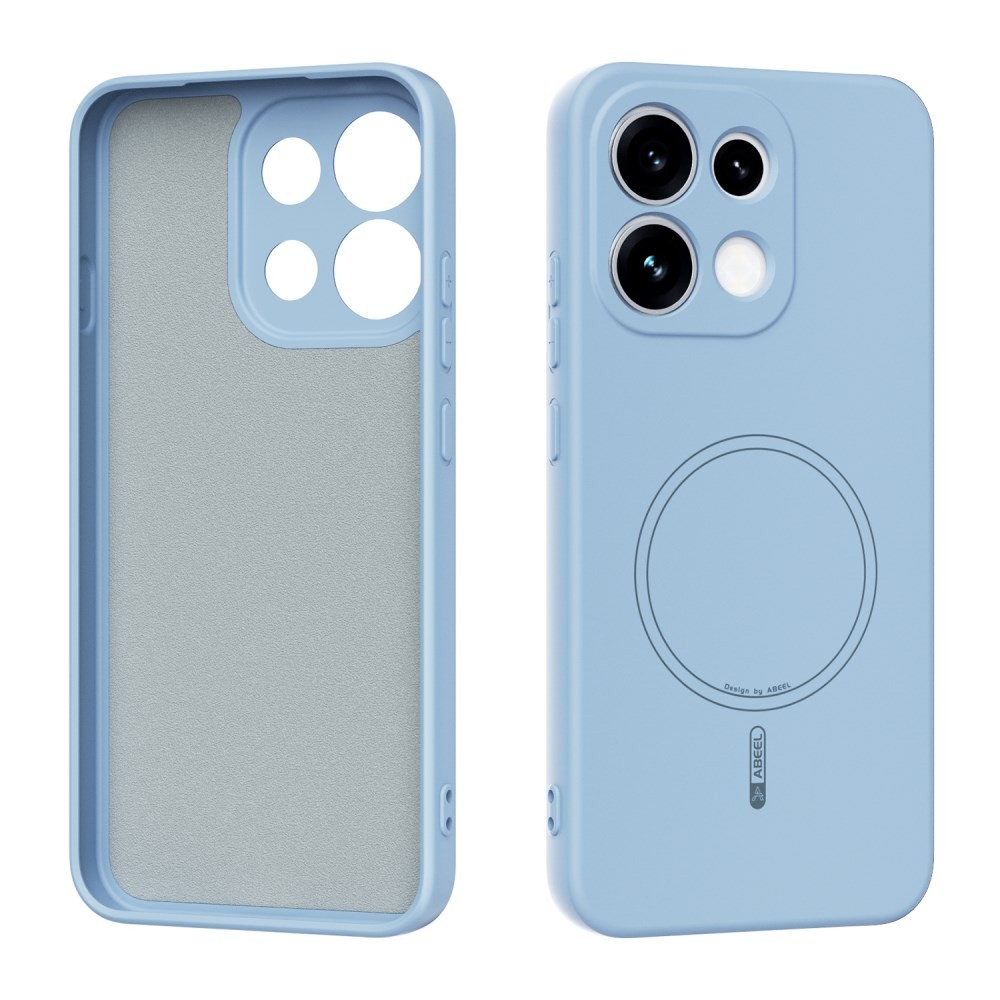 Oppo Reno16 F 5G / Reno16 FS 5G ABEEL Liquid Silicone Magsafe Θήκη Σιλικόνης Sky Blue