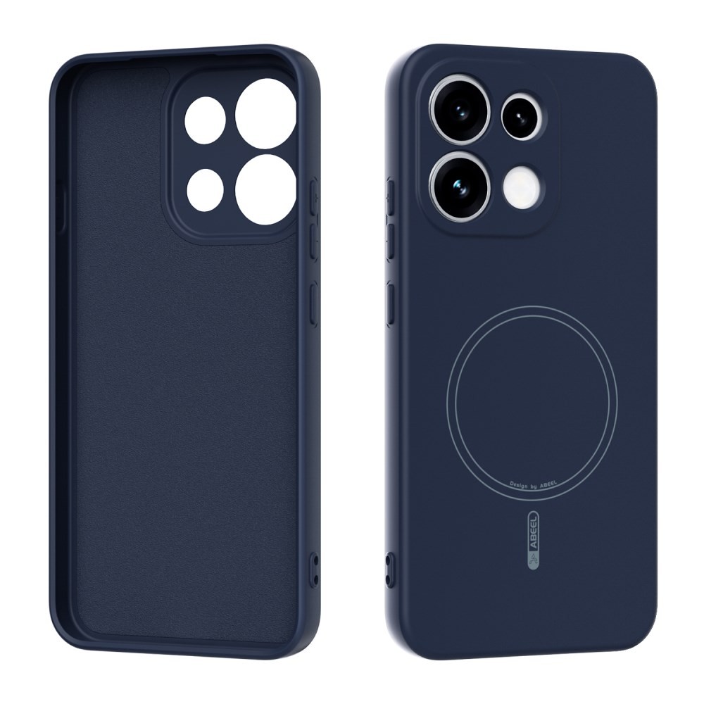 Oppo Reno16 F 5G / Reno16 FS 5G ABEEL Liquid Silicone Magsafe Θήκη Σιλικόνης Dark Blue