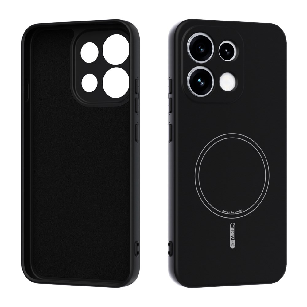 Oppo Reno16 F 5G / Reno16 FS 5G ABEEL Liquid Silicone Magsafe Θήκη Σιλικόνης Black