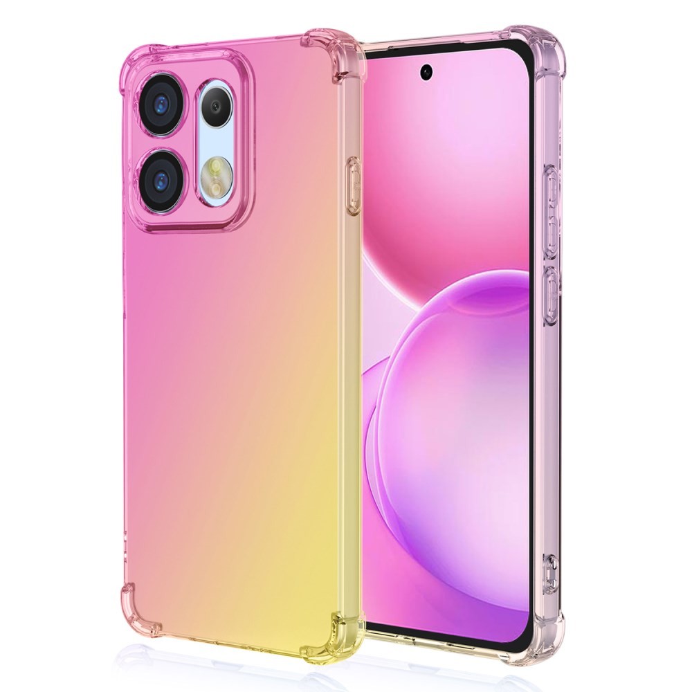 Oppo Reno16 5G / Reno16 Pro 5G Gradient Series Θήκη Σιλικόνης Pink / Yellow