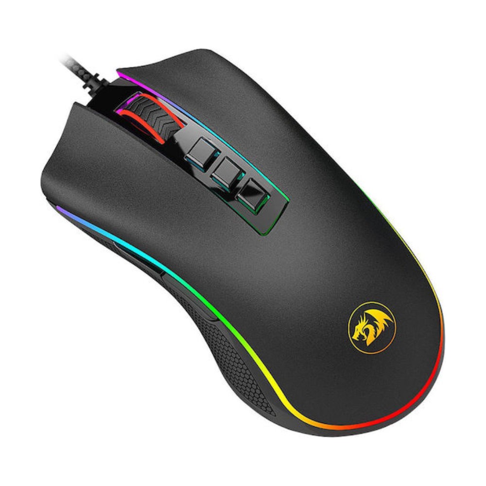 Redragon M711 Cobra FPS Gaming Ενσύρματο Ποντίκι με RGB Φωτισμό 32000 DPI & 7 Custom πλήκτρα Black