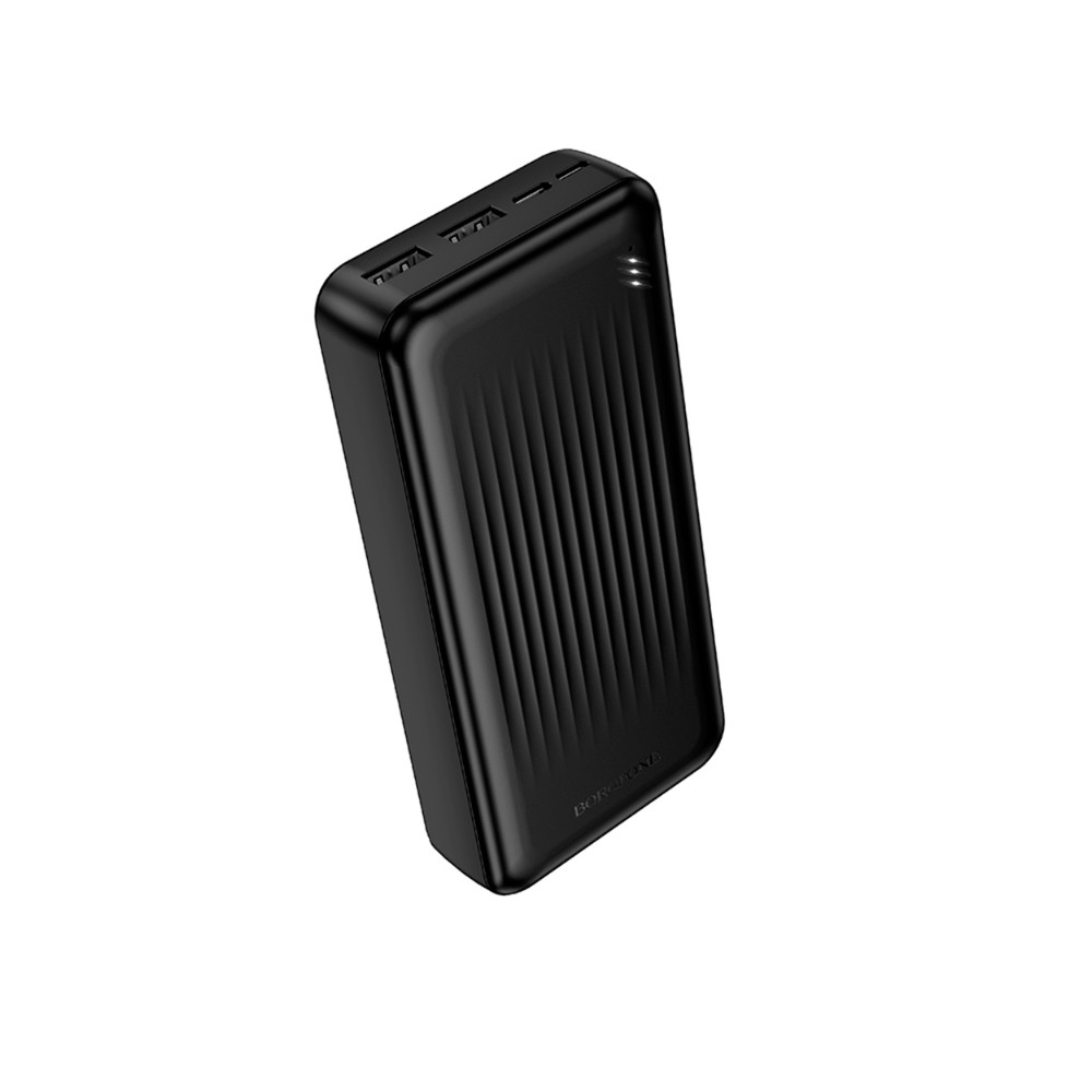 Borofone BJ78A Power Bank 20000mAh με 2 Θύρες USB-A και Θύρα USB-C Black