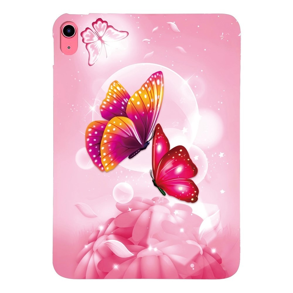 Apple iPad 10.9 (2022) / iPad 11 (2025) Θήκη Σιλικόνης Pink Butterflies