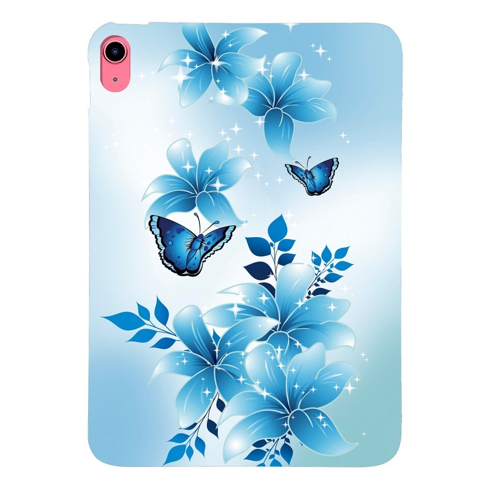 Apple iPad 10.9 (2022) / iPad 11 (2025) Θήκη Σιλικόνης Blue Butterflies