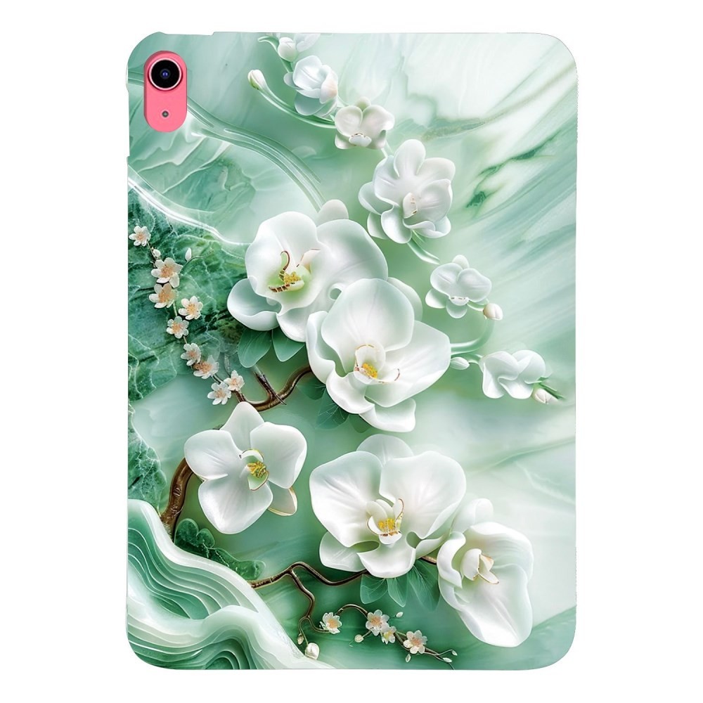 Apple iPad 10.9 (2022) / iPad 11 (2025) Θήκη Σιλικόνης Jade Flower