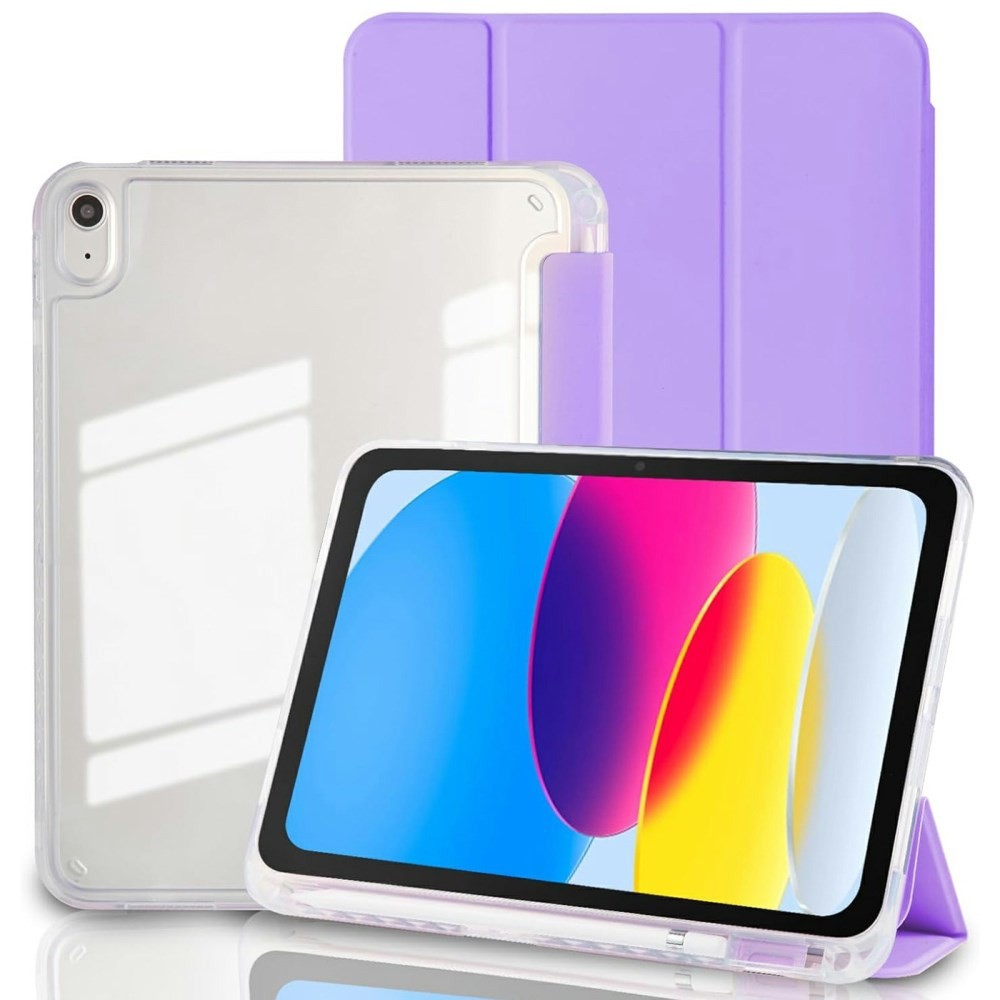 Apple iPad 10.9 (2022) / iPad 11 (2025) Θήκη Βιβλίο με Υποδοχή για Πενάκι Purple