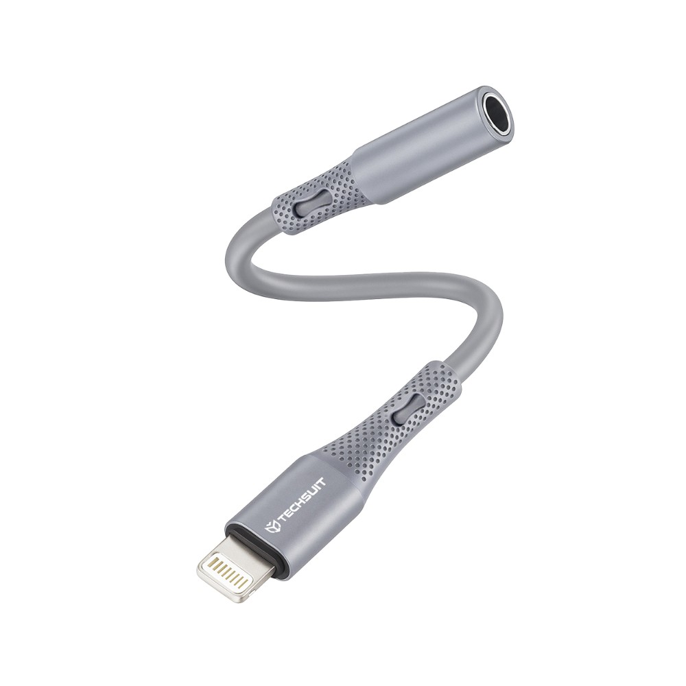 Techsuit AC2 Lightning to Jack 3.55 Female Grey