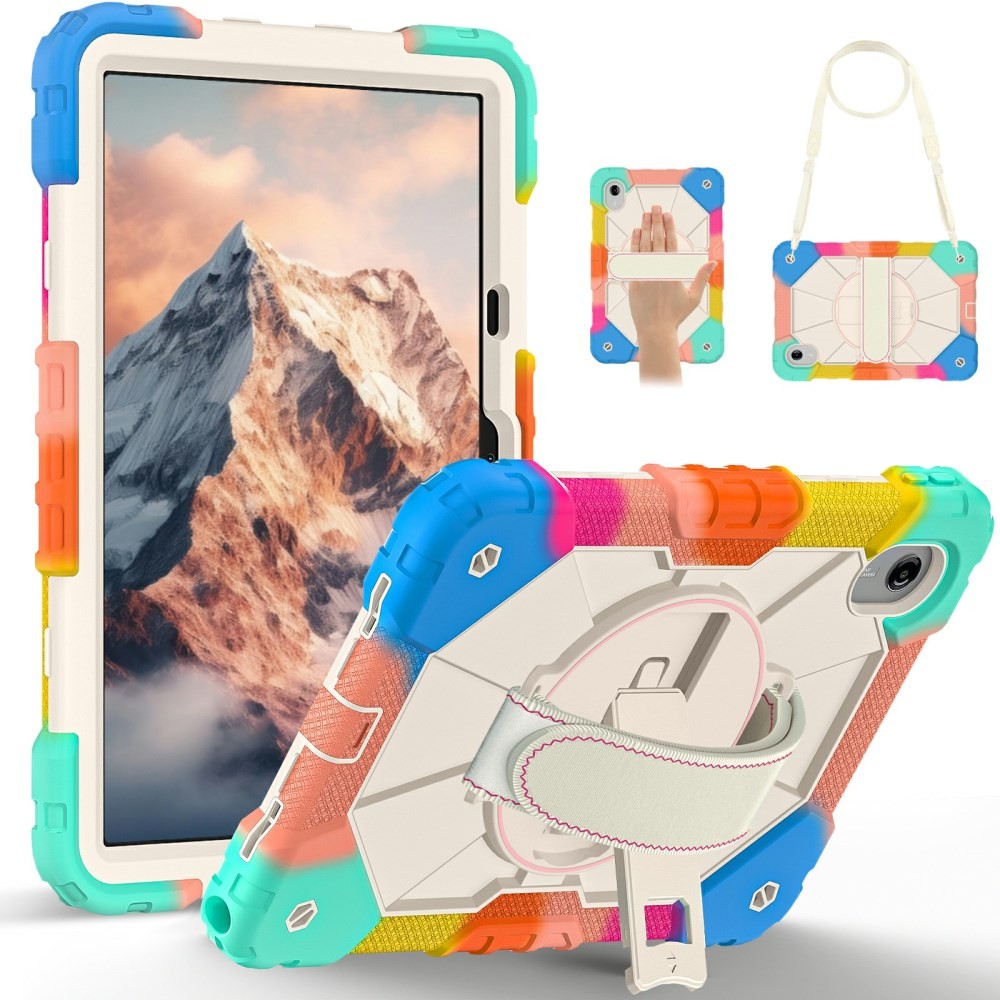 Lenovo Idea Tab 11 Σκληρή Θήκη με Βάση Στήριξης και Λουράκια Λαιμού & Καρπού Colorful