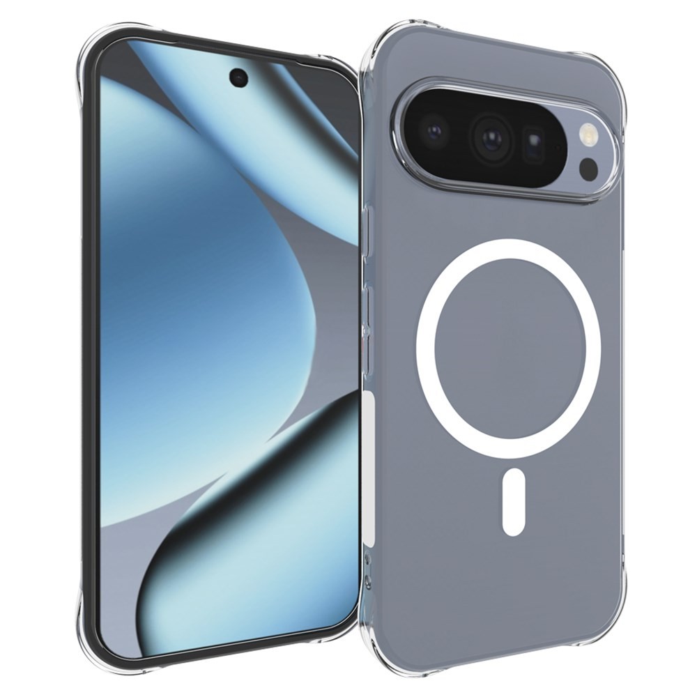 Google Pixel 11 5G/11 Pro 5G MagSafe Θήκη Σιλικόνης με Air Cushion Γωνίες Transparent