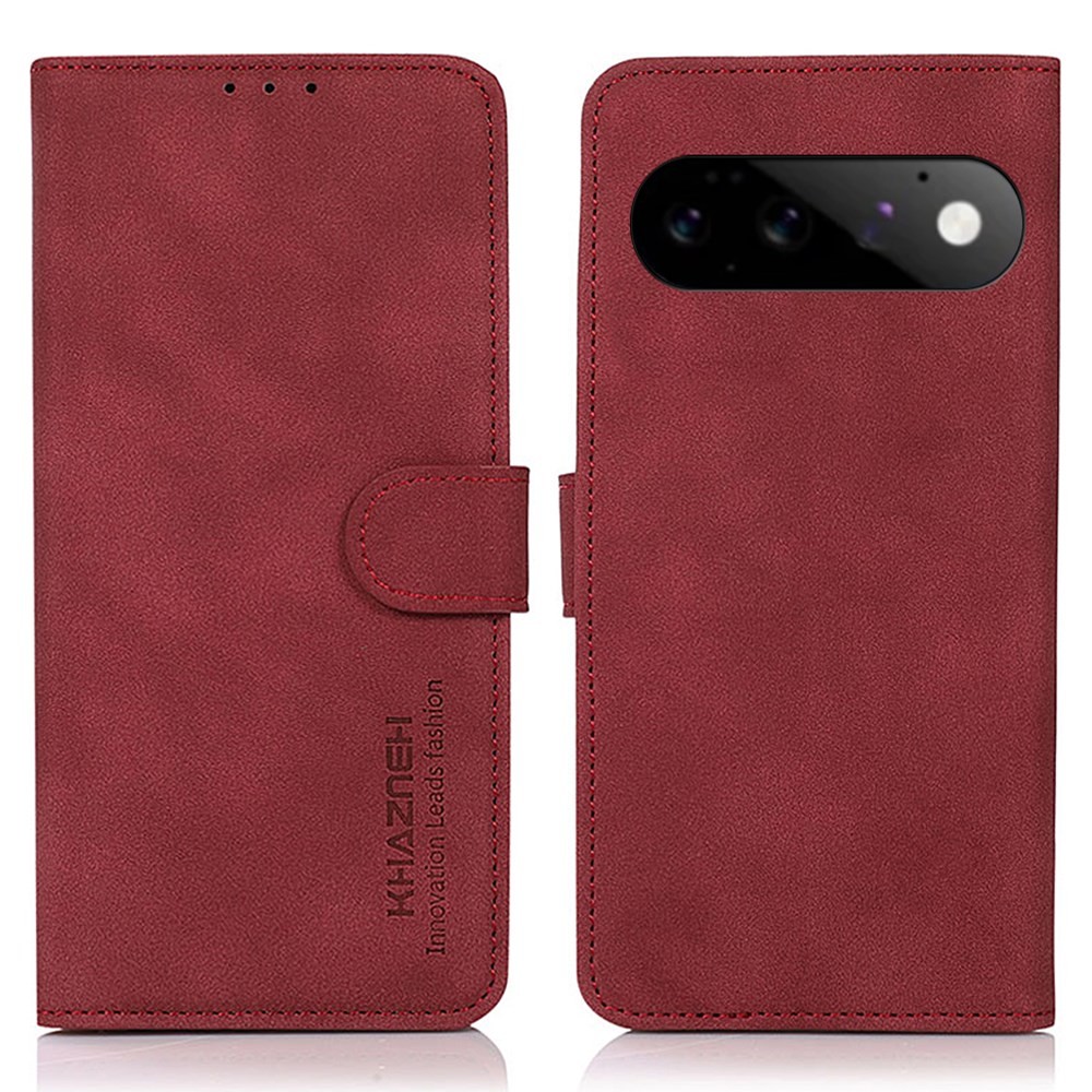 Google Pixel 11 5G/11 Pro 5G KHAZNEH Retro Θήκη Πορτοφόλι Wine Red