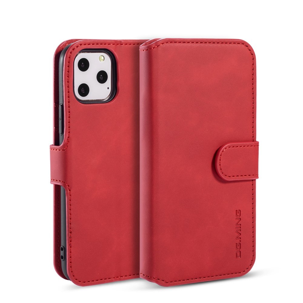 Apple iPhone 11 Pro DG.MING Retro Oil Θήκη Πορτοφόλι Red