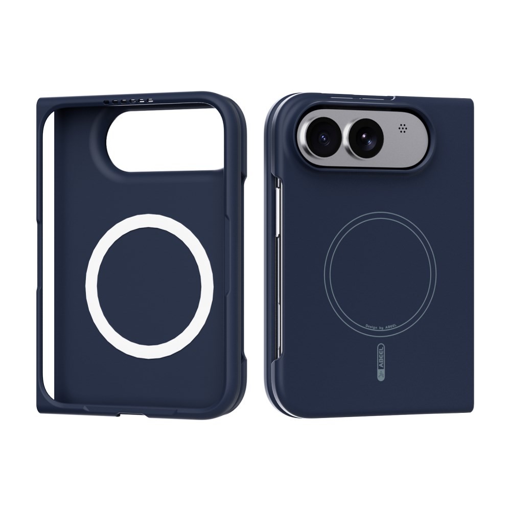 Apple iPhone Duo ABEEL Liquid Silicone Magsafe Θήκη Σιλικόνης Dark Blue