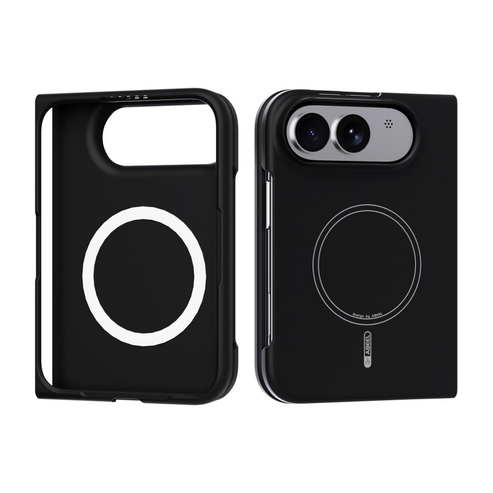 Apple iPhone Duo ABEEL Liquid Silicone Magsafe Θήκη Σιλικόνης Black