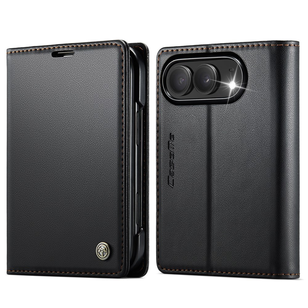 Apple iPhone Duo CaseMe 023 Luminus Θήκη Βιβλίο Black
