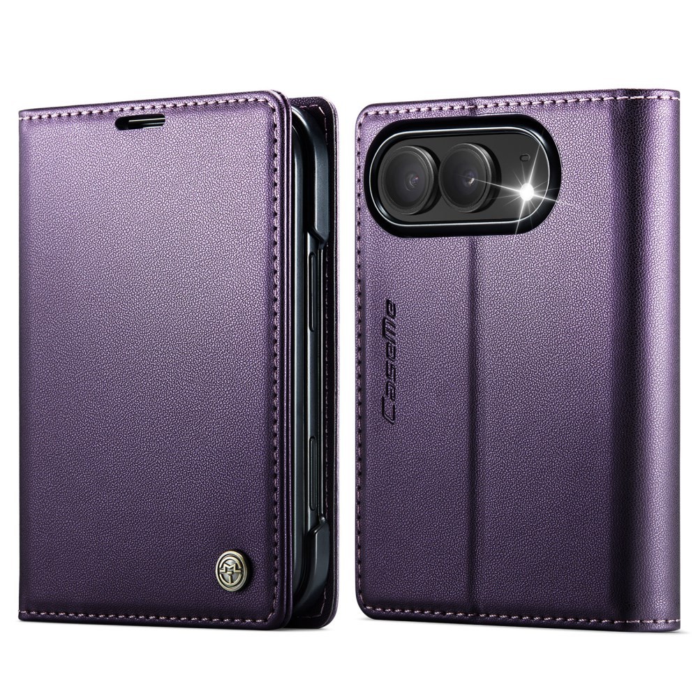 Apple iPhone Duo CaseMe 023 Luminus Θήκη Βιβλίο Purple