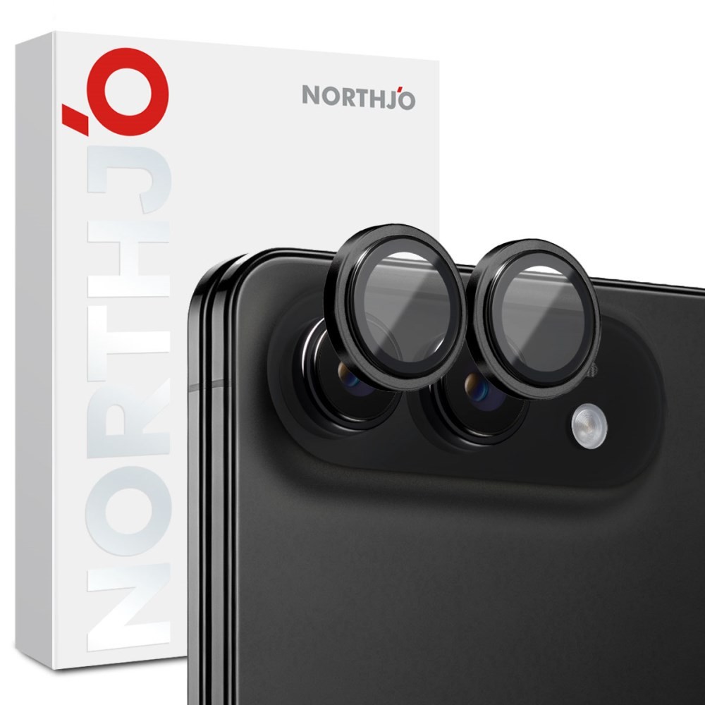 Apple iPhone Duo NORTHJO Κρίκοι Προστασίας για Κάμερα - Lens Protector Rings Black