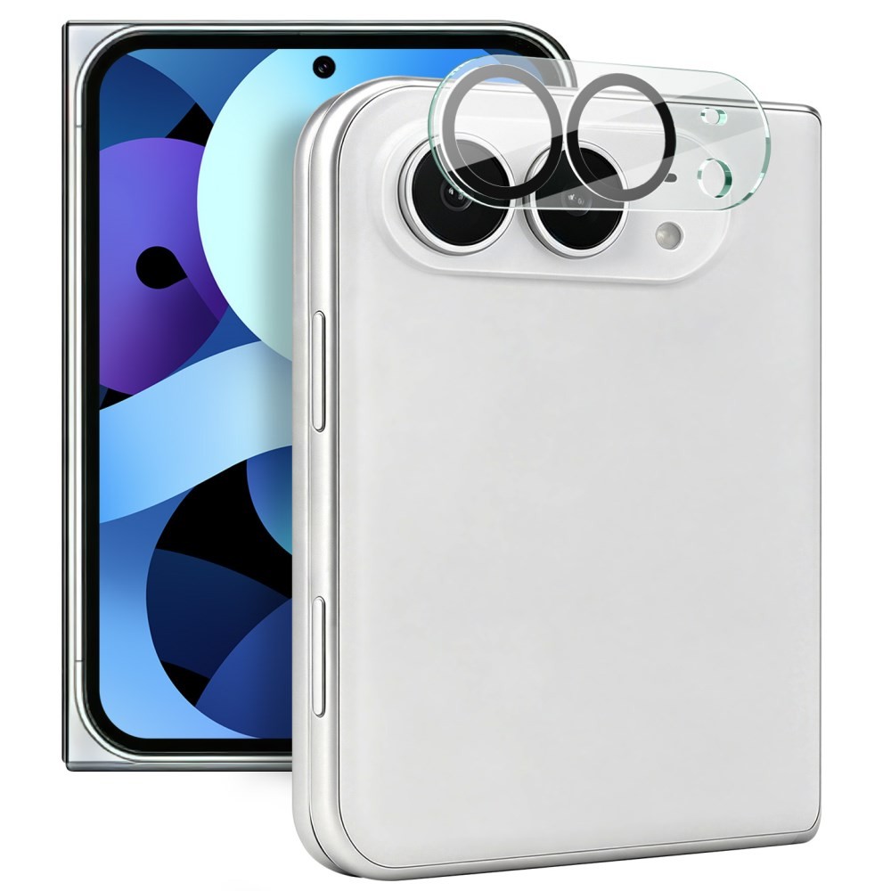 Apple iPhone Duo IMAK Τζαμάκι για Κάμερα Black Circle Design