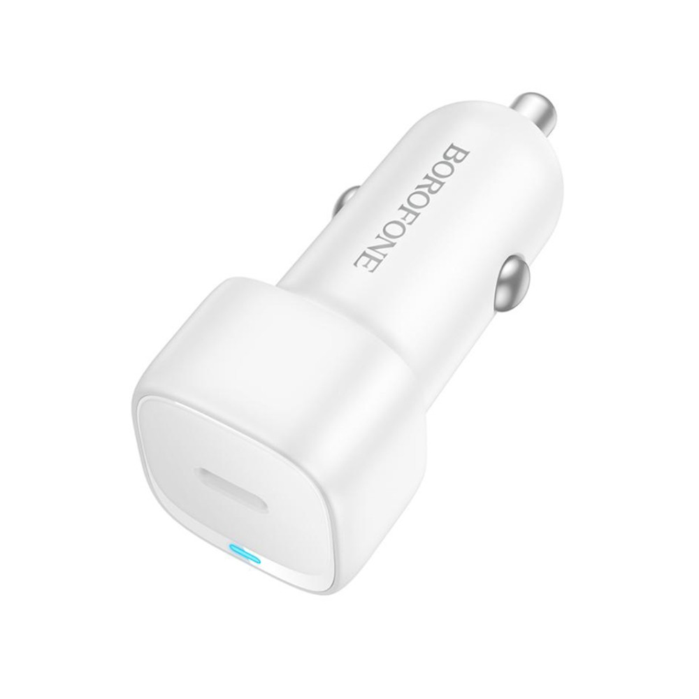 Borofone Z34A Φορτιστής Αυτοκινήτου 20W Γρήγορης Φόρτισης μίας Θύρας Type-C White